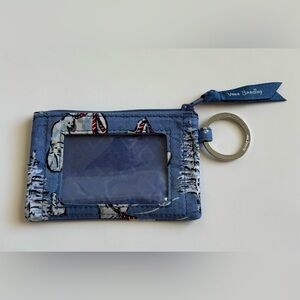 Vera Bradley Beary Merry Polar Bear ID Holder Coin Purse Keychain